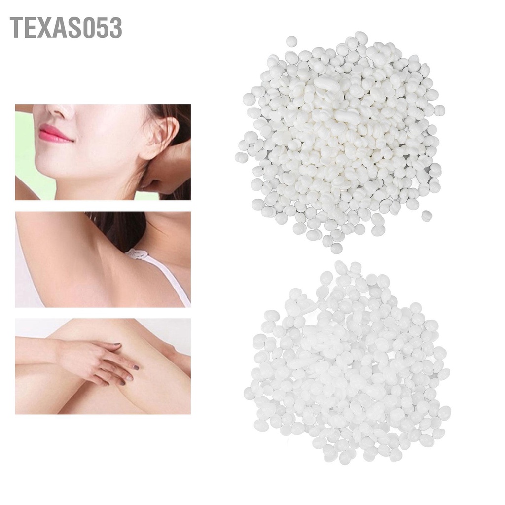 Hàng Sẵn 500g Sáp wax lông wax bean cao cấp Độ nhớt mạnh Tẩy lông ở nhiệt độ thấp cho Nam Nữ【Texas053】