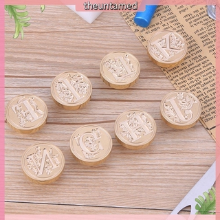 Sáp niêm phong trang trí bằng đồng phong cách cổ điển họa tiết chữ cái hình hoa bắt mắt