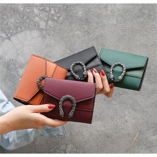 Ví khóa rồng cầm tay mini, ví mini cầm tay dáng ngắn