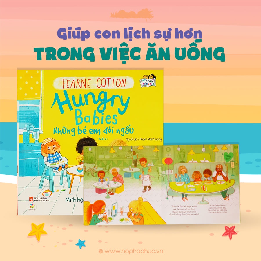 Sách Ehon Song ngữ NHỮNG EM BÉ ĐÓI NGẤU cho bé 3-6 tuổi - Cuốn sách cùng con tạo dựng những thói quen tốt - Hộp Háo Hức