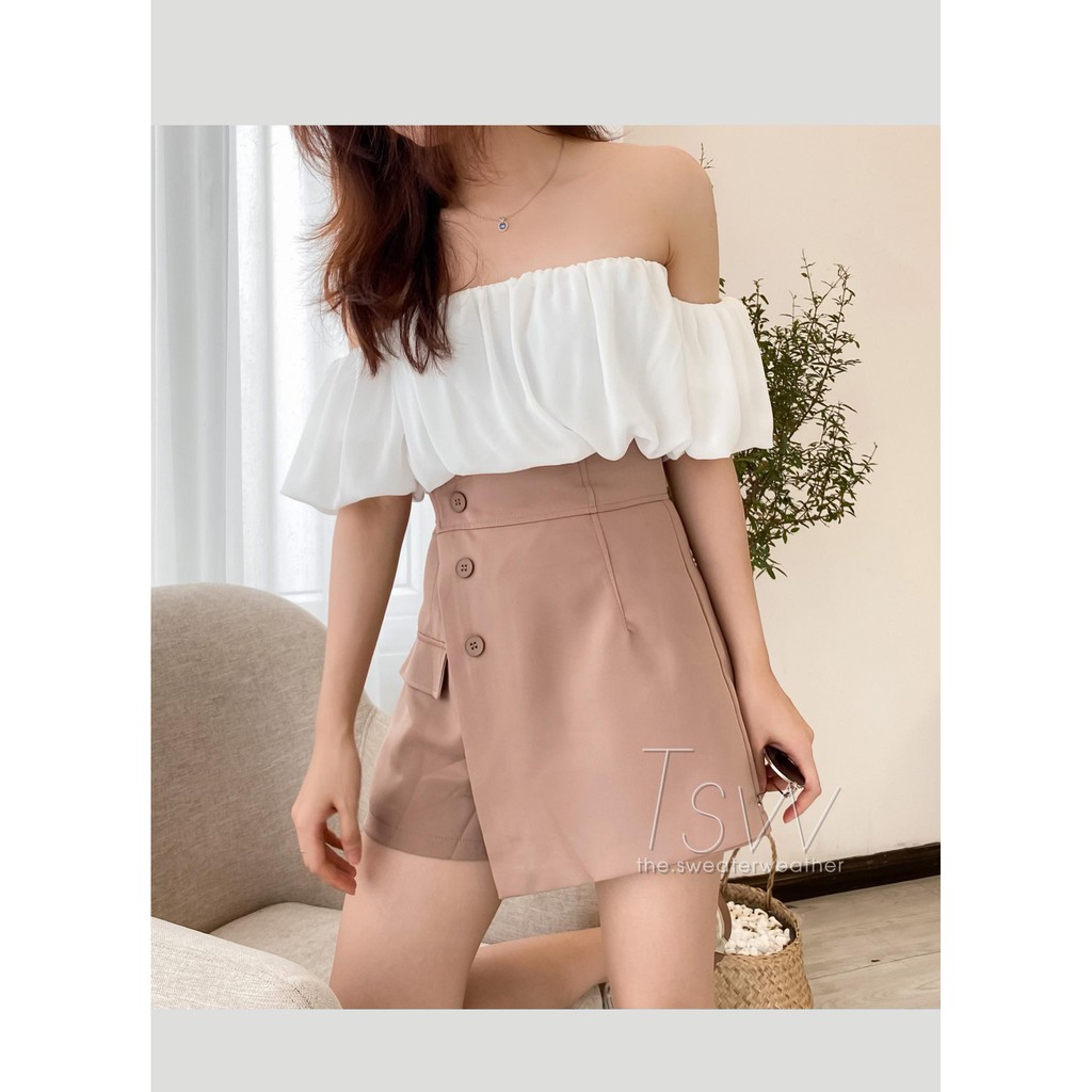 [Mã FAXANH55 giảm 10K đơn 50K] Chân váy cạp cao vạt chéo tôn dáng (Ảnh thật) | BigBuy360 - bigbuy360.vn