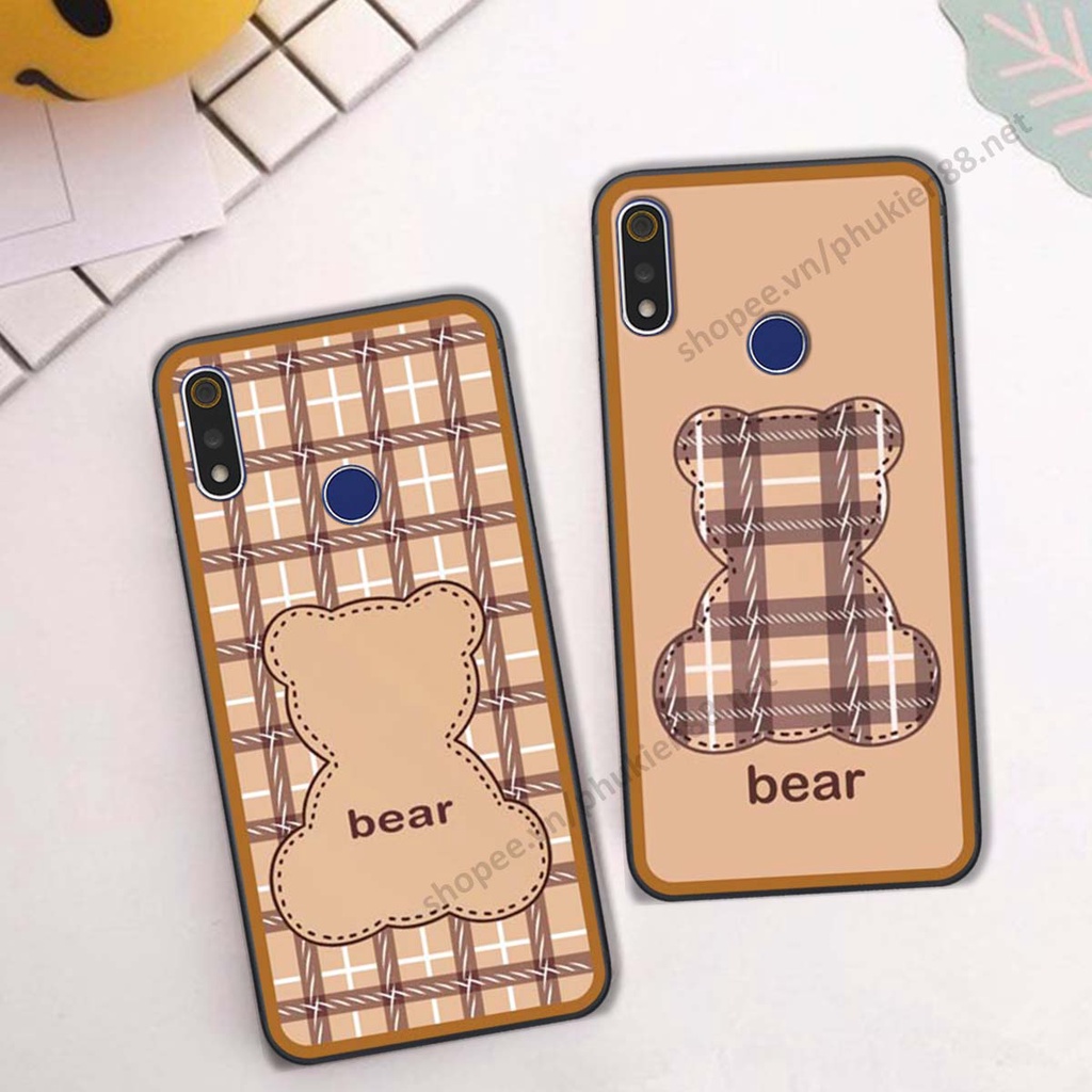 Ốp lưng Realme 3 / 3 Pro ốp điện thoại LineBear, bé tóc xù, hoa siêu đẹp