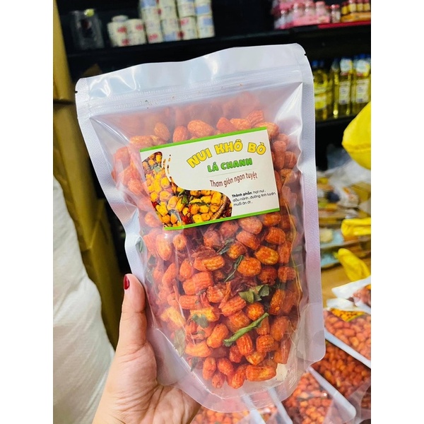 Nui Chiên Khô Bò Lá Chanh Gói 300Gram