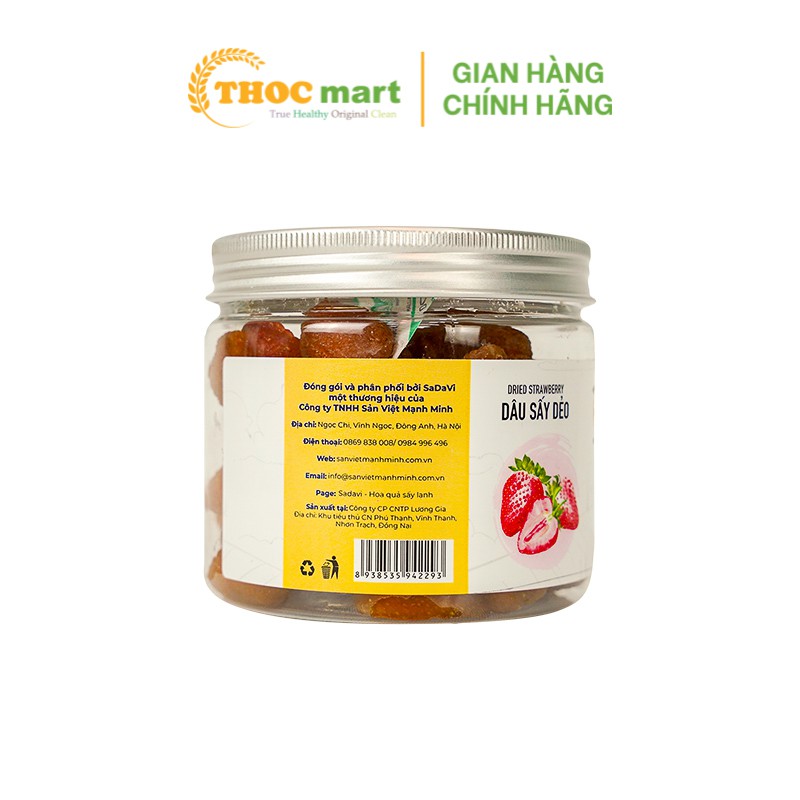 [ THOCmart.vn ] Trái cây sấy dẻo King Food - SaDaVi đặc biệt hộp nhựa 200g