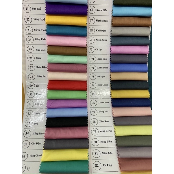 Vải cotton satin Hàn Quốc 1 mét dùng để may ga trải giường