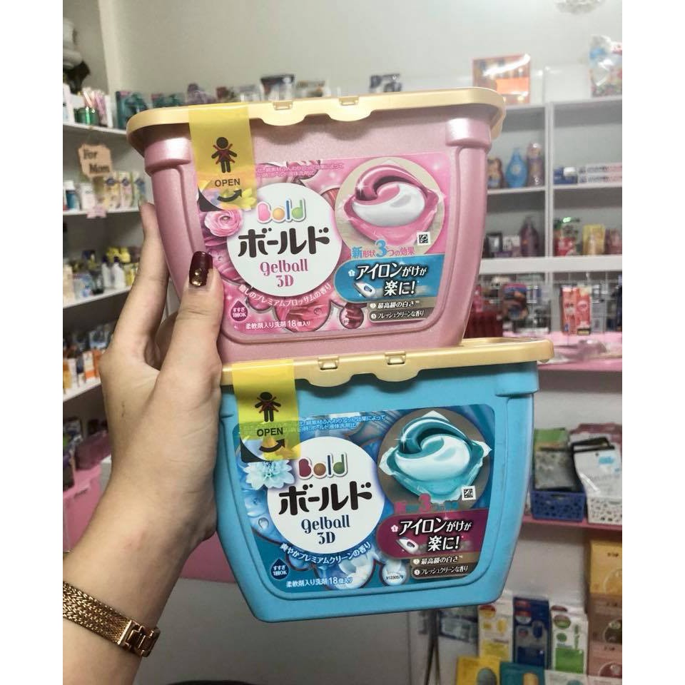Viên giặt Gel ball 3D mẫu mới 2018