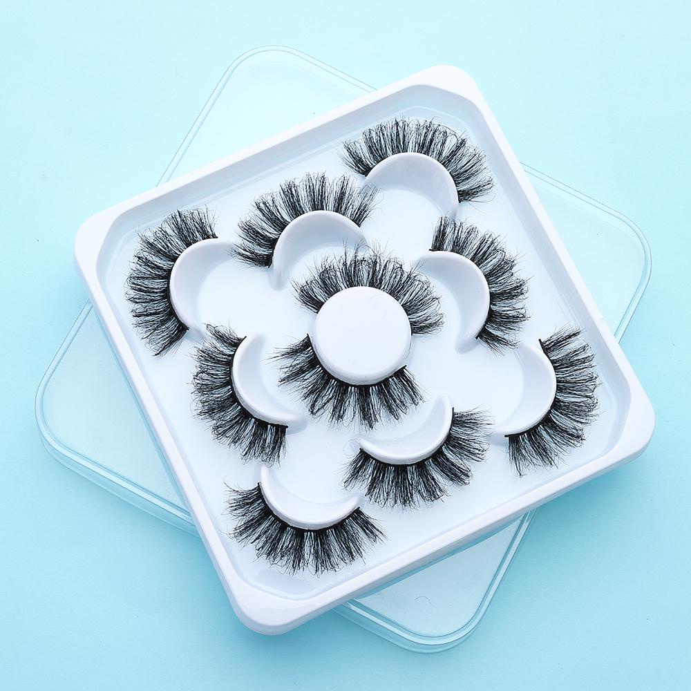 Bộ 5 Cặp Lông Mi Giả 3D Lông Chồn Nhân Tạo
