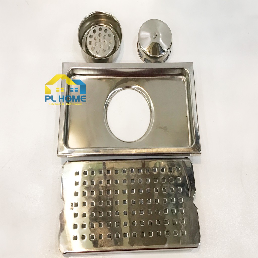 Phễu thoát sàn chống hôi, ngăn mùi Inox SUS 304, phễu thoát nước loại lớn