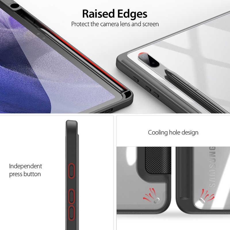Dux Ducis Ốp Máy Tính Bảng Trong Suốt Chống Sốc Cho Samsung Galaxy Tab S6 Lite / Tab S7 Fe S7 Plus