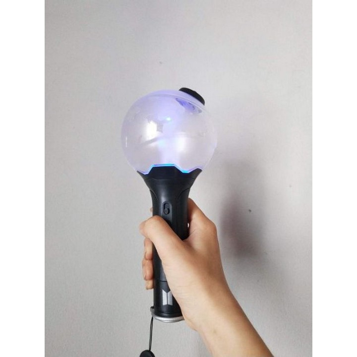 (Kèm pin) Lightstick BTS bomb ver 3 đèn cổ vũ idol kết nối được bluetooth đổi màu theo app unoff