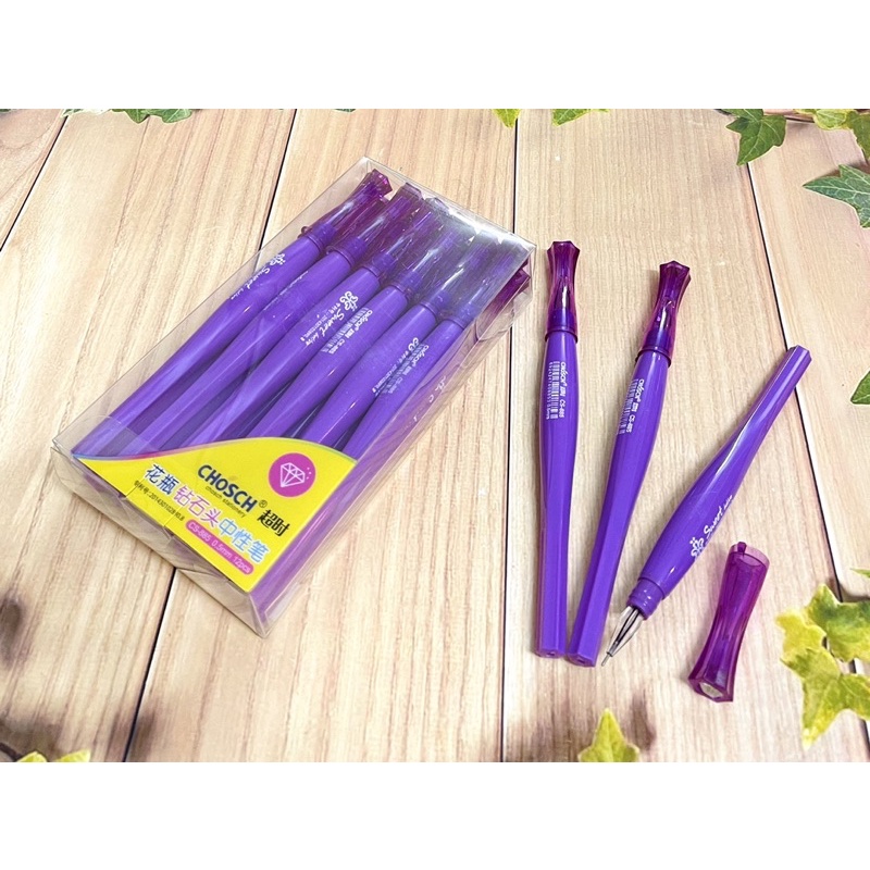 Bút viết nước 6 -12 cái mực tím kim cương