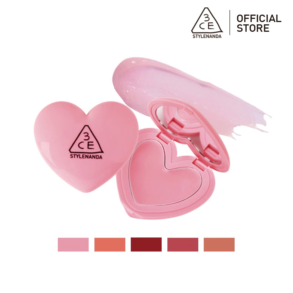 Son Dưỡng 3CE 1.4g Hình Trái Tim Có Màu