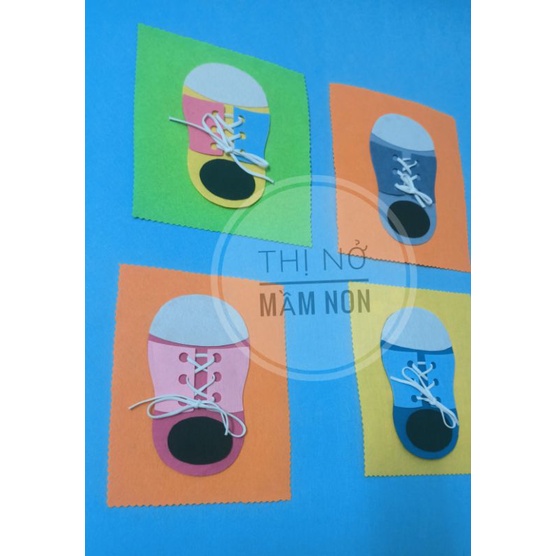 Kỹ năng xỏ dây giày cho bé mầm non