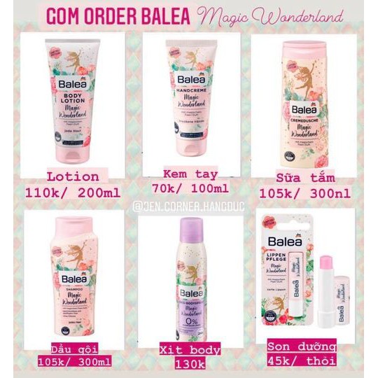 Dưỡng da Balea Magic Wonderland (hàng order)