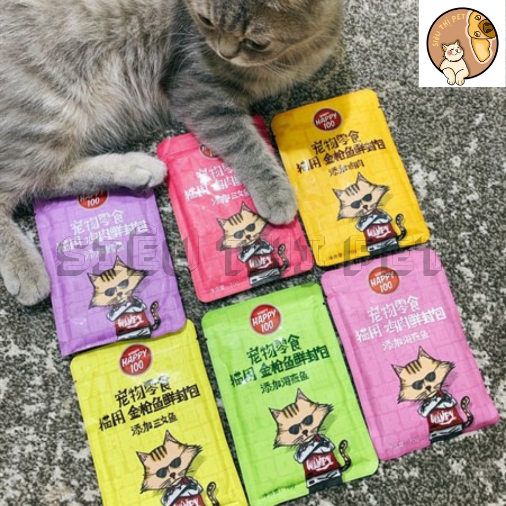 [Mã PET50K giảm Giảm 10% - Tối đa 50K đơn từ 250K] (Hấp Dẫn) Pate Wanpy Happy 100 cực rẻ dành cho Hoàng Thượng