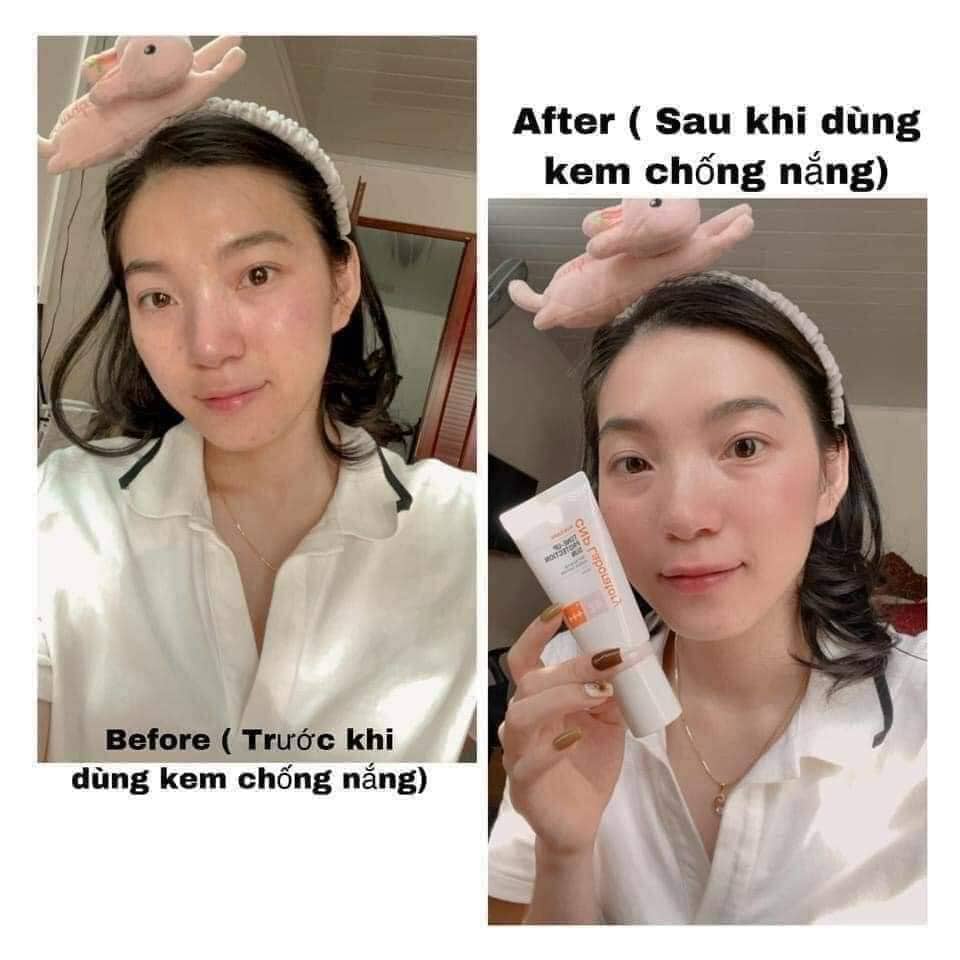 Kem chống nắng CNP Tone up Protection Sun SPF42 / PA +++ dành cho da hh dầu, dầu nâng tông làm da sáng hồng
