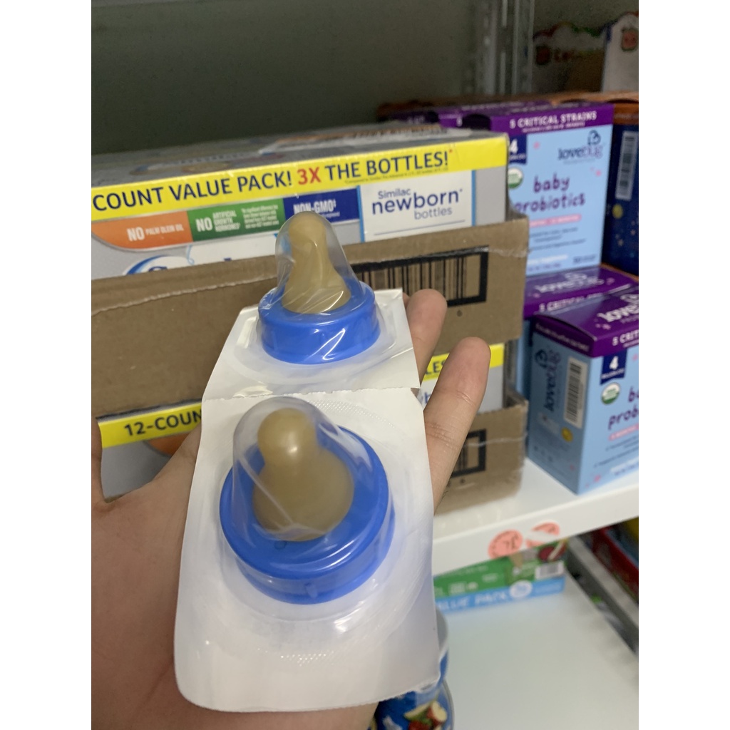 [ Hàng Mỹ ] Núm ti rời Similac Enfamil, dùng cho chai pha sẵn 60ml