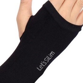 Găng tay chống nắng dài xỏ ngón LET'S SLIM co giãn siêu mềm mại