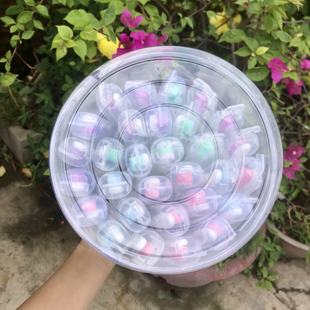 Hộp 30 Chiếc Bàn Chải Đánh Răng SUNREE Thái Lan Hộp Có Móc Treo Nhiều Màu