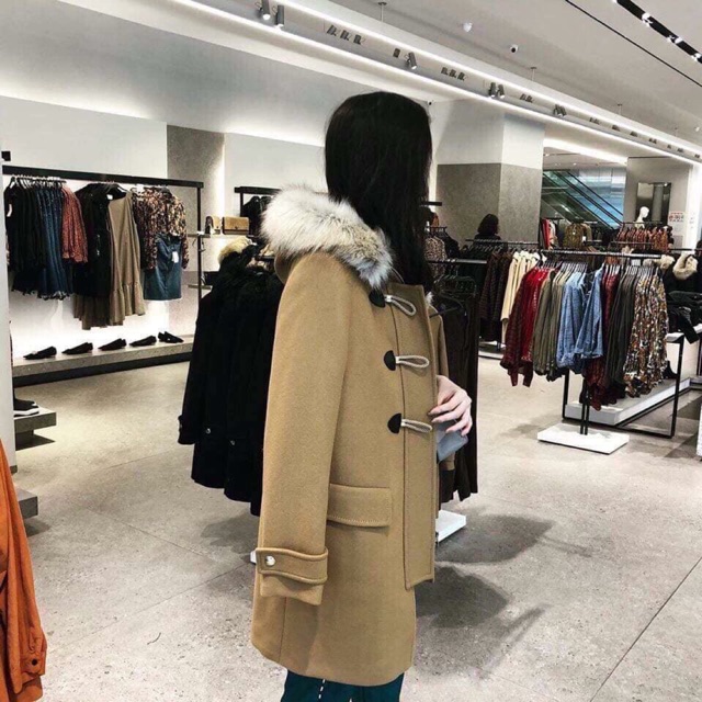 Áo mũ lông Zara