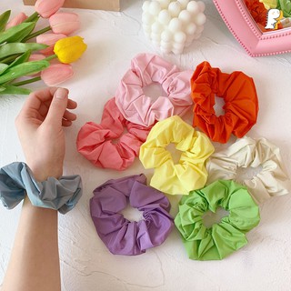 [Hàng có sẵn] Scrunchies thun cột tóc vải dù màu trơn