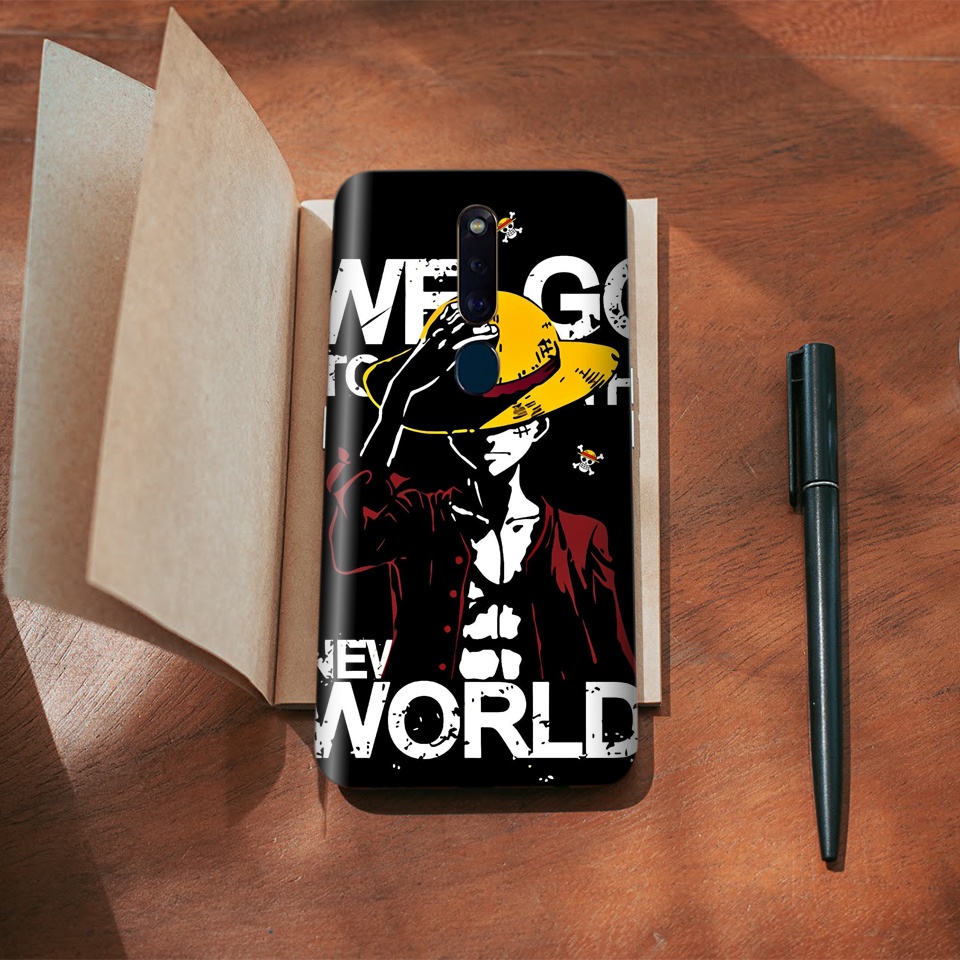 Miếng Dán Skin Điện Thoại In Hình Luffy One Piece Cho Iphone 6/ 7/ 8/ X/ XS/ 11/ 11 Pro Max Và Các Dòng Máy Android