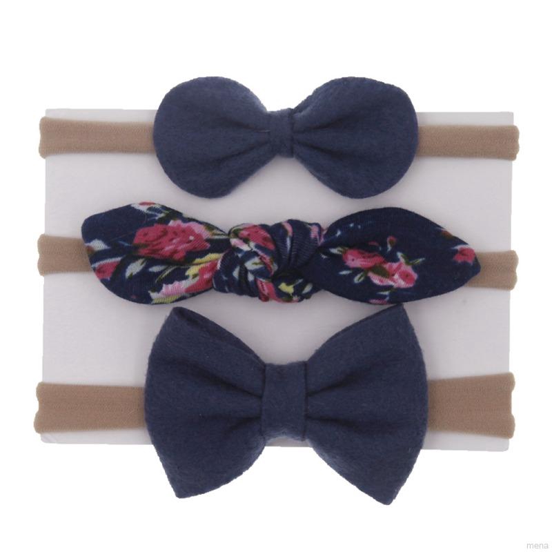 Set 3 băng đô nơ xinh xắn dành cho bé gái