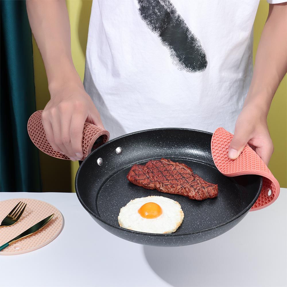 Kmy 1Pc Heat Insulation Pad Rubber Silicone Table Decoration Anti-Scalding Table Mat Coaster Table Decoration