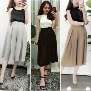 Quần ống rộng voan
