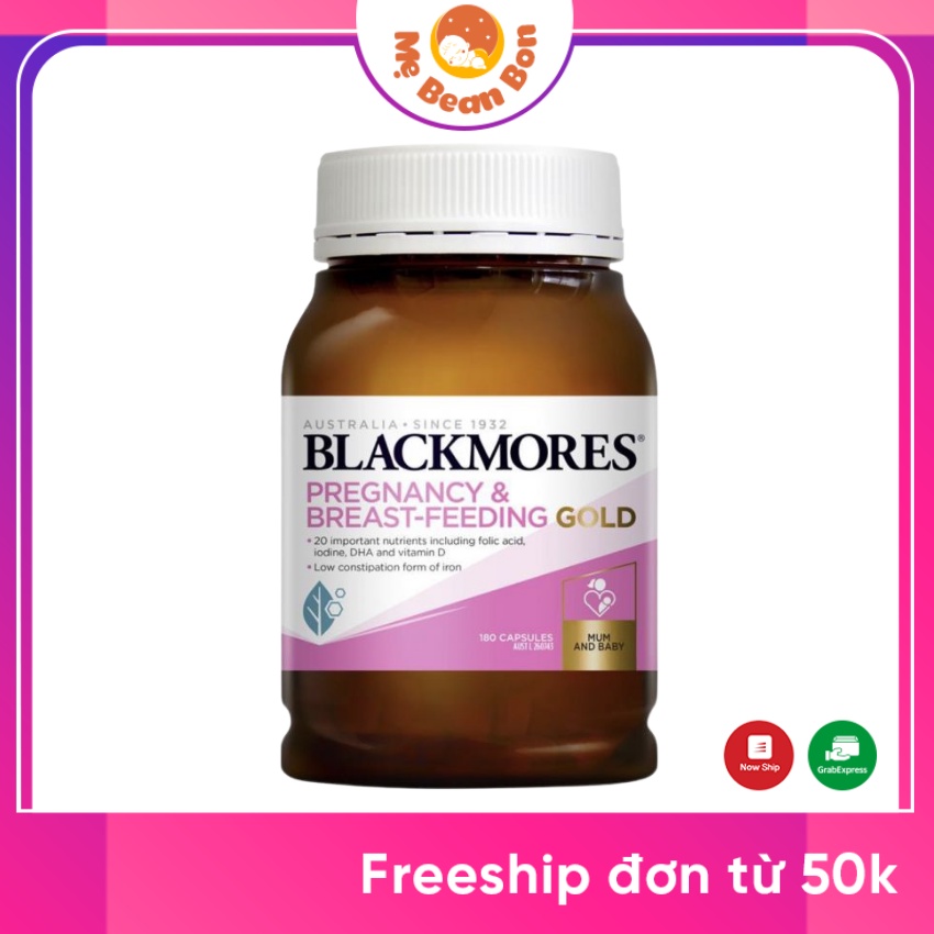 Vitamin tổng hợp bầu Blackmore Pregnancy của úc 180 viên cung cấp đầy đủ dưỡng chất cho mẹ bầu trước trong và sau sinh