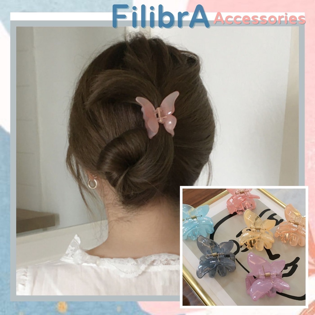 Kẹp tóc càng cua hình bướm nhỏ xinh phong cách Hàn Quốc, phụ kiện tóc nữ KT030 - Filira