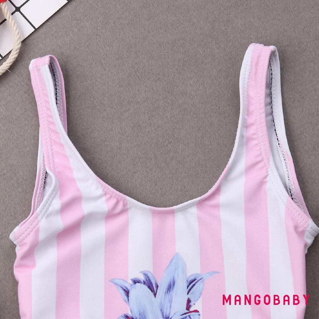 ☞Mg-gia Đình Phù Hợp Với Đồ Bơi Mẹ Con Gái Nữ Bé Gái Một Mảnh Bikini Đồ Bơi