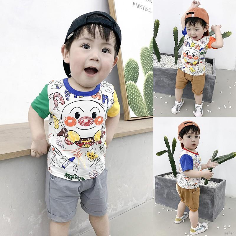 Bộ quần áo hoạt hình dễ thương cho bé trai