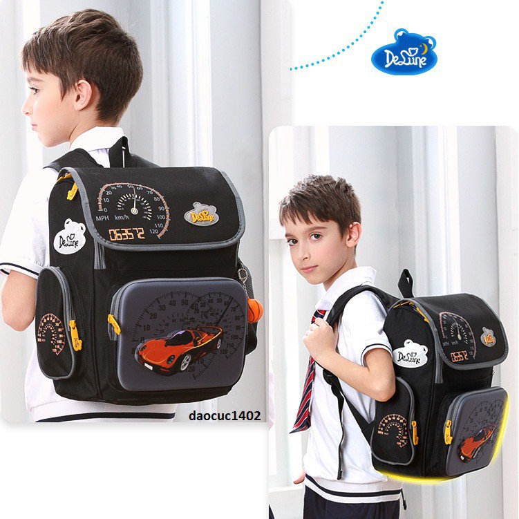 Hàng sẵn - Cặp chống gù, cặp đi học Nga DELUNE cho bé trai và bé gái