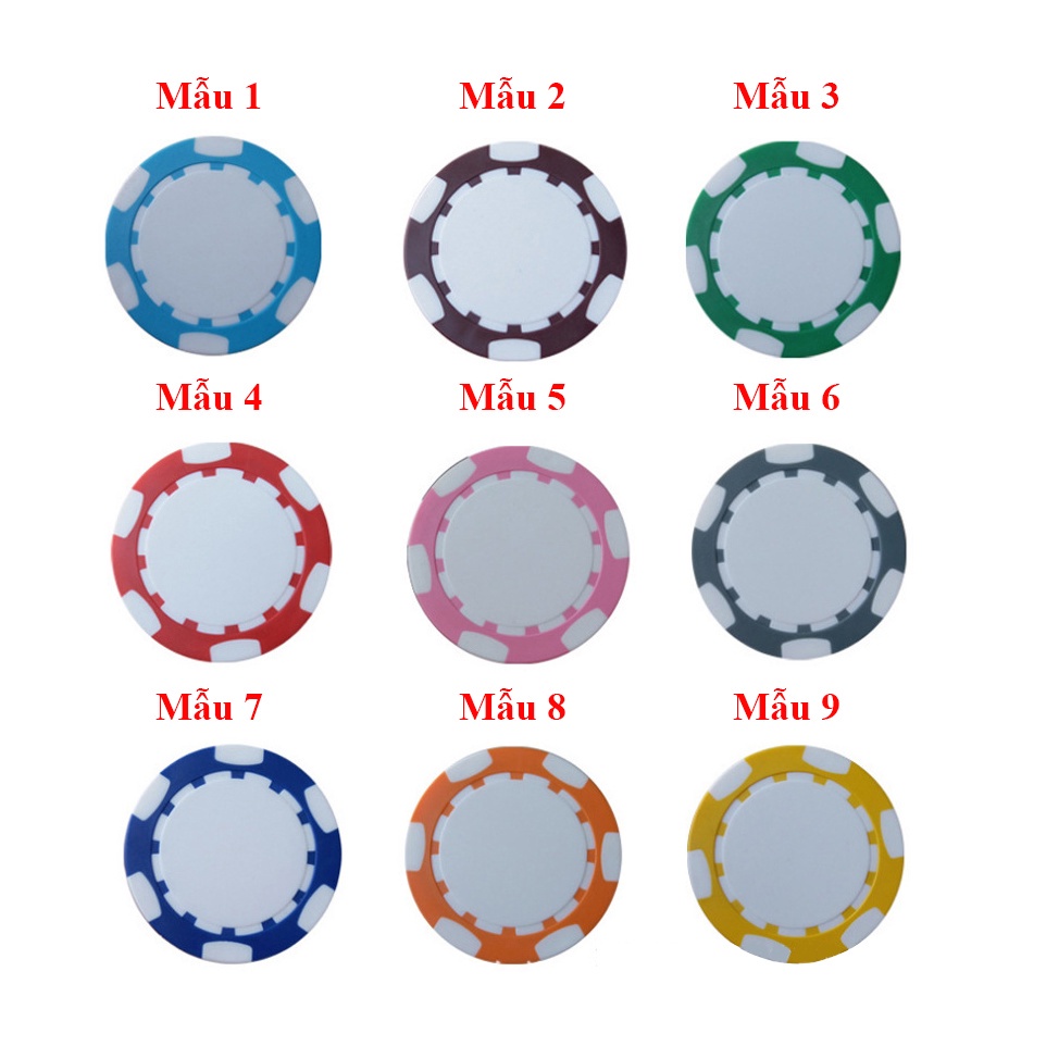 Bộ Phỉnh Chip Poker không mệnh giá Texas Holden Hàng Cao Cấp dòng PK 12