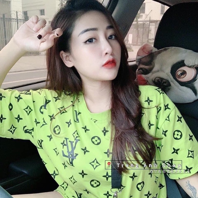 Áo thun cotton tay lỡ in hoạ tiết Hàng y hình