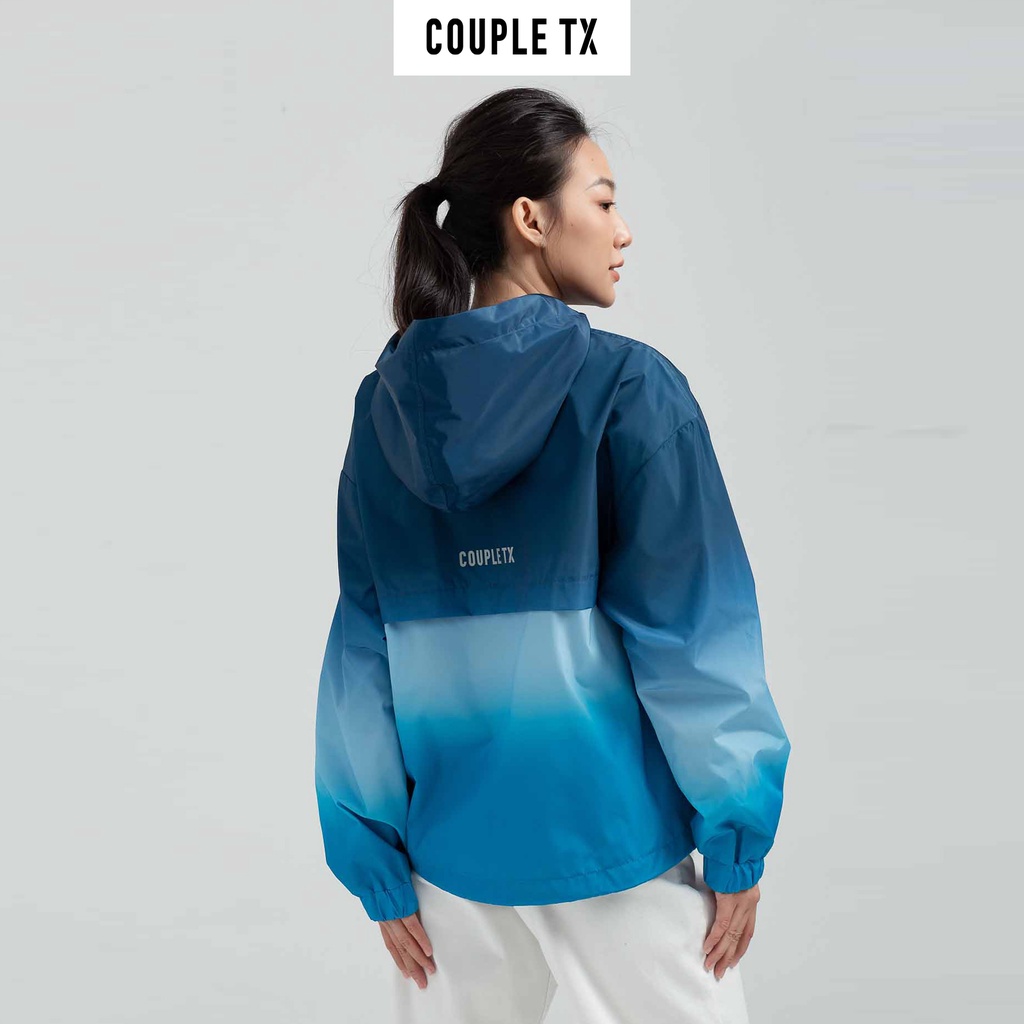 Áo Khoác Dù Nữ Couple TX Trượt Nước Ombre Loang Màu WOP 2023
