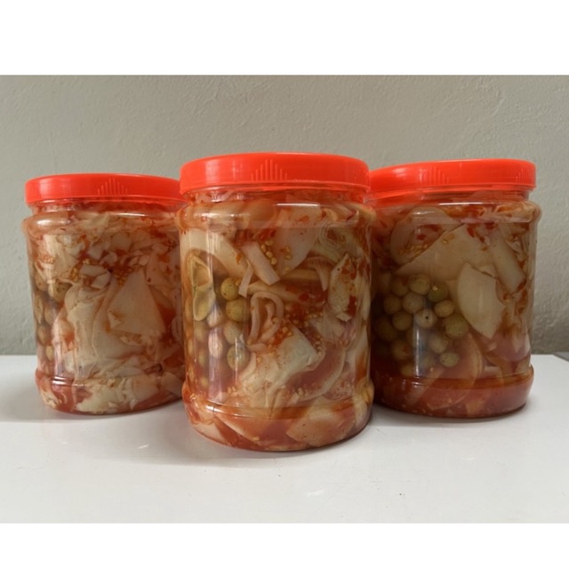 Măng Ớt Ngâm Cay đặc sản Tây Bắc có Mắc Mật hộp 1,5kg