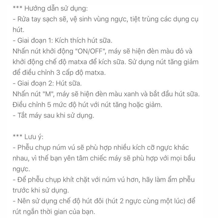 Máy Hút Sữa Điện Đôi Chạy Bằng Điện - Máy hút vắt kích sữa cho mẹ bị tắc tia tiện lợi giá si