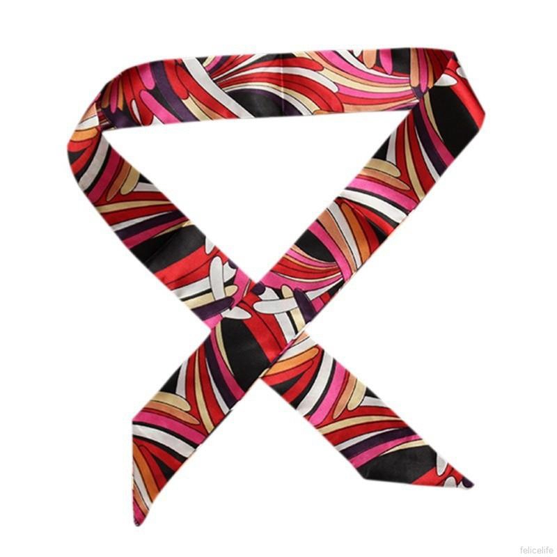 Khăn trang trí thắt nơ túi xách màu sắc sặc sỡ