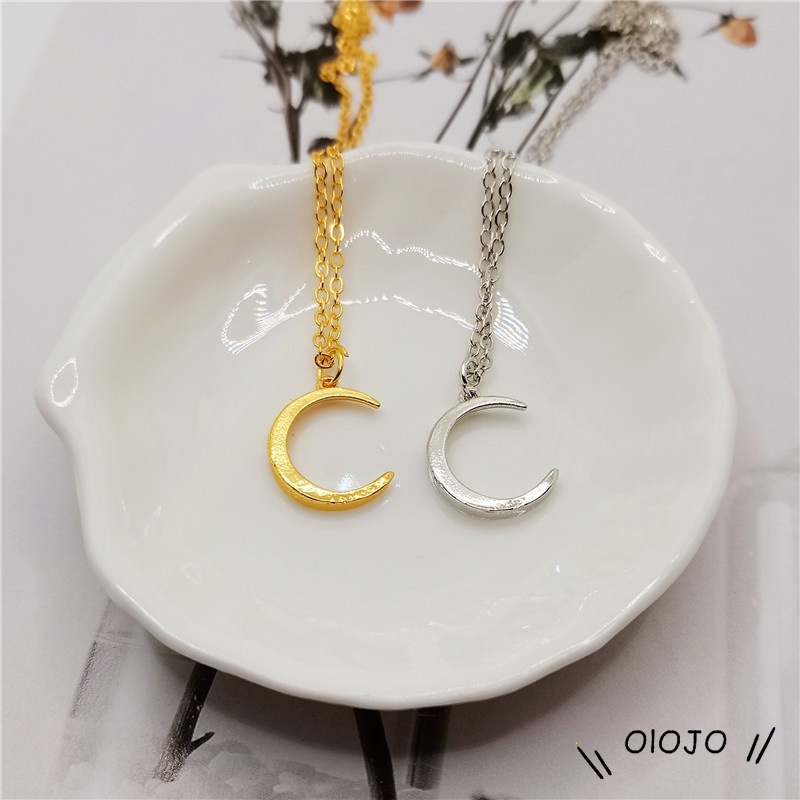 Vòng cổ mặt trăng khuyết đơn giản thời trang cho nữ