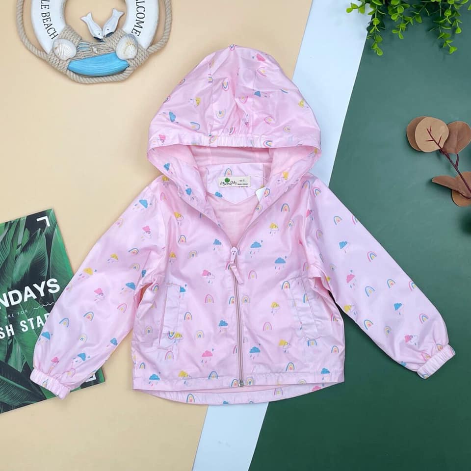 Áo khoác gió có lót cực xinh BT, BG có size từ 6-10 cho bé từ 20-32kg