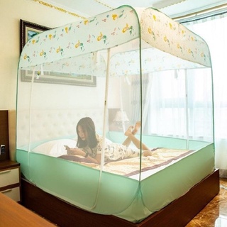 Màn chụp tự bung cao cấp "HAI CHÂN VIỀN" , đỉnh vuông viền chân mẫu cao cấp