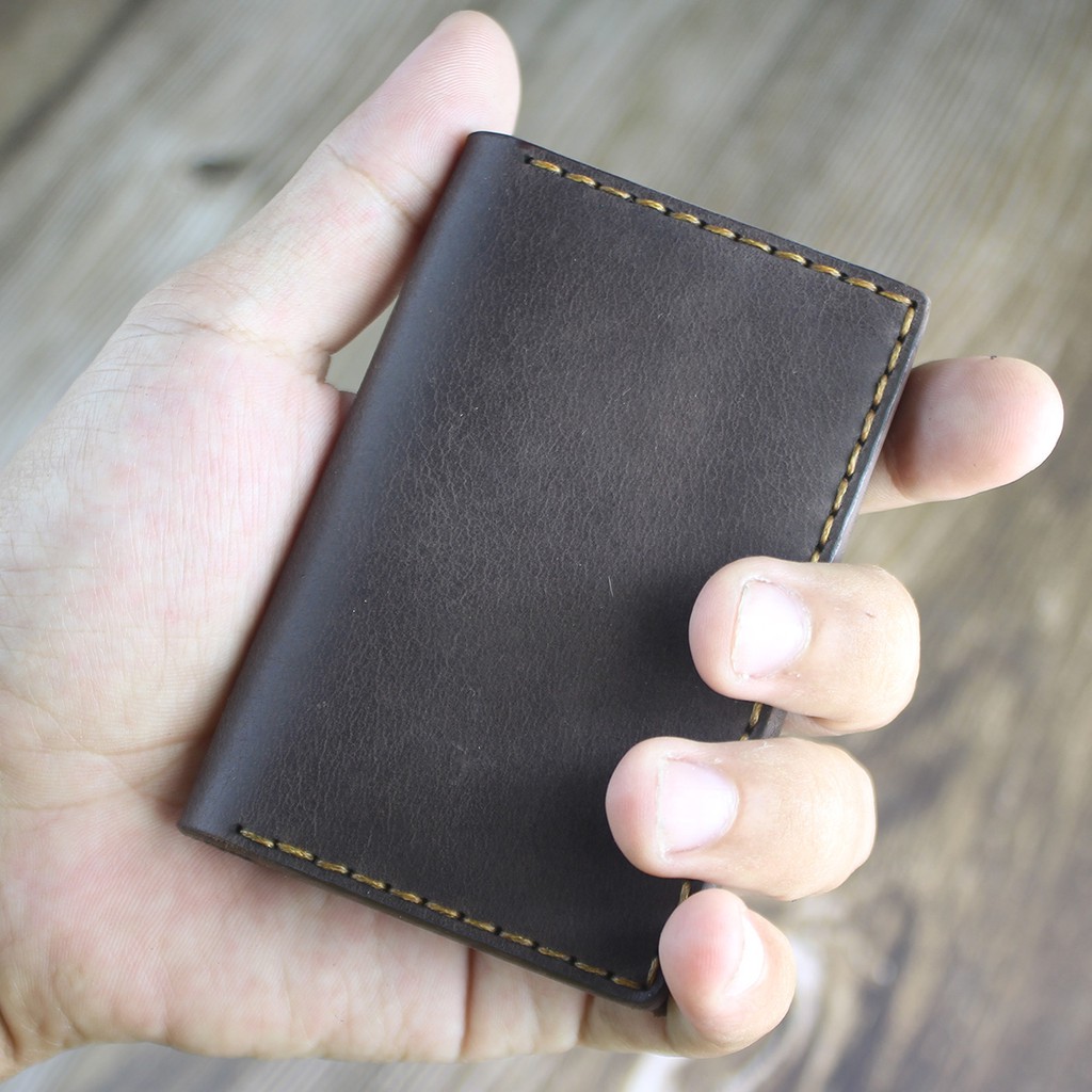 Ví card handmade da bò thật