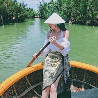 KHĂN CHOÀNG HOẠ TIẾT SANG CHẢNH