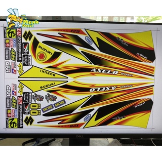 Ten rời xe axelo vàng đen