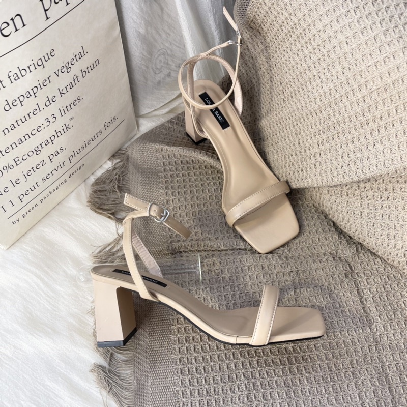 Sandal quai ngang 7cm