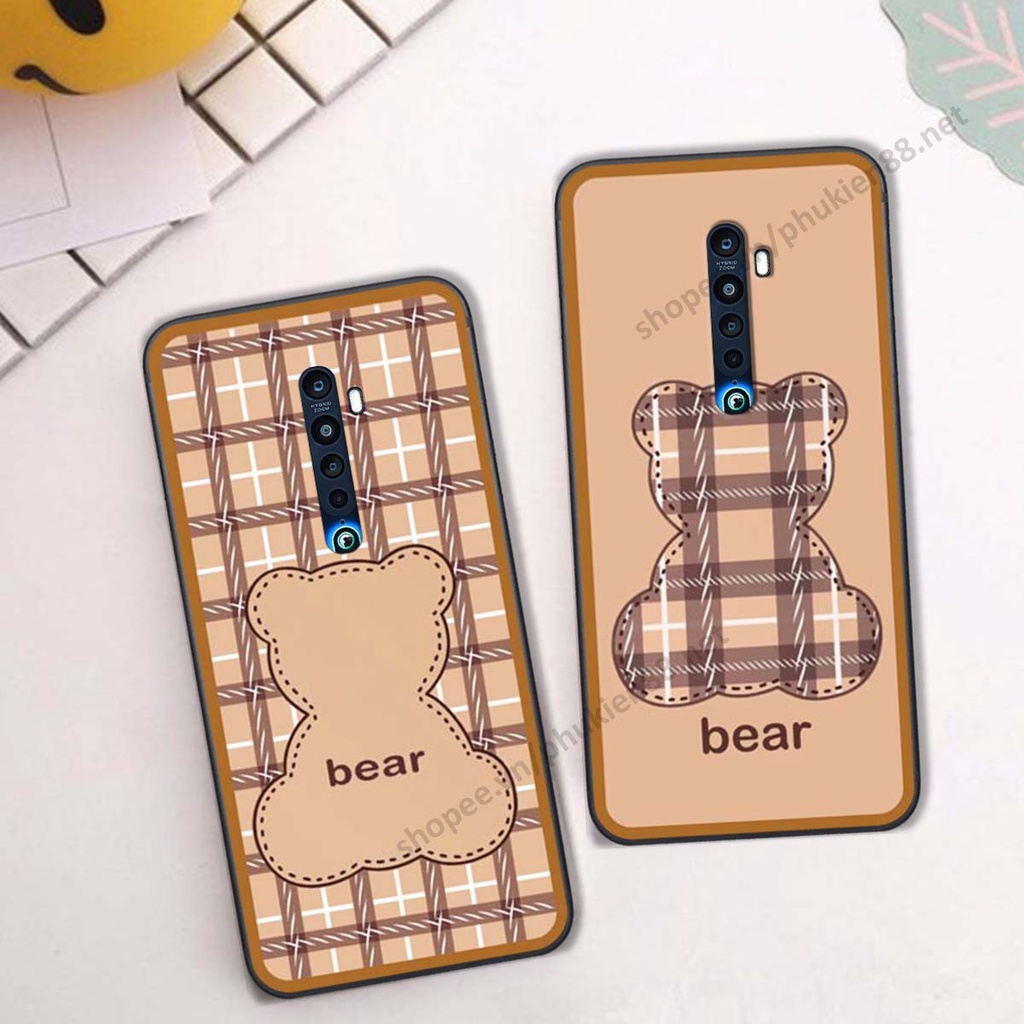 Ốp lưng Oppo Reno 2f / Reno2 F ốp điện thoại LineBear, bé tóc xù, hoa siêu đẹp