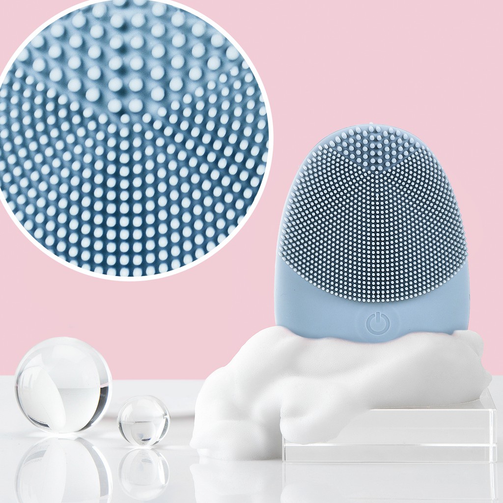 Máy rửa mặt Miniso chất liệu Silicone làm sạch nhẹ nhàng không gây rát da (nhiều màu) - Hàng chính hãng