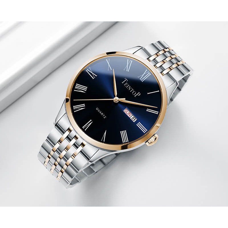 Đồng hồ nam Teintop T7017-1 chính hãng Mỹ,Kính sapphire ,chống xước,Chống nước 30m,Máy pin ( Quartz),Bảo Hành 12 Tháng